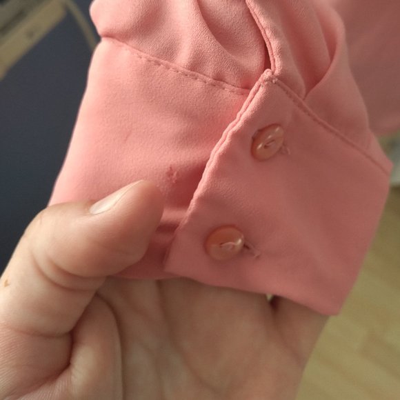 Style & Co long sleeve button up top - Picture 3 of 6